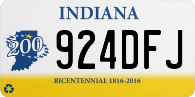 IN license plate 924DFJ