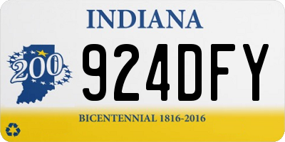 IN license plate 924DFY