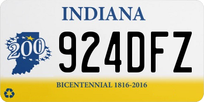 IN license plate 924DFZ