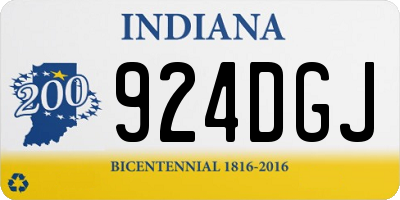 IN license plate 924DGJ