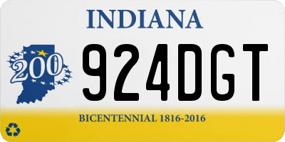 IN license plate 924DGT