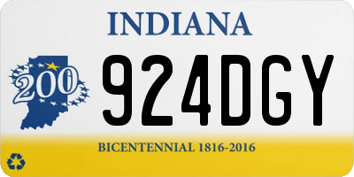 IN license plate 924DGY
