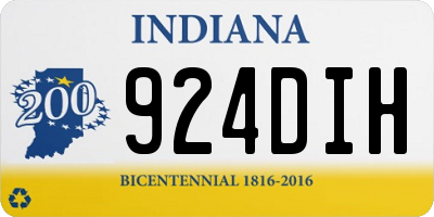 IN license plate 924DIH