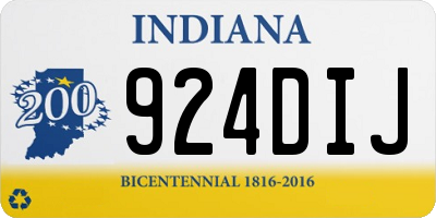IN license plate 924DIJ