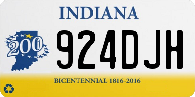 IN license plate 924DJH
