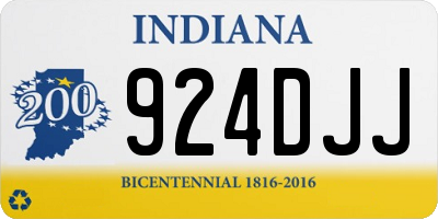 IN license plate 924DJJ