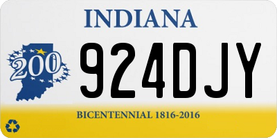 IN license plate 924DJY