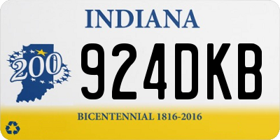 IN license plate 924DKB