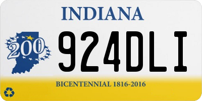 IN license plate 924DLI