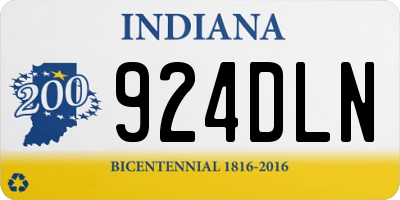 IN license plate 924DLN