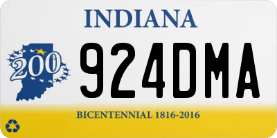 IN license plate 924DMA