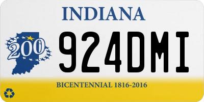 IN license plate 924DMI