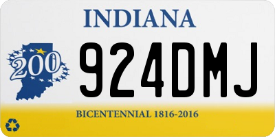 IN license plate 924DMJ