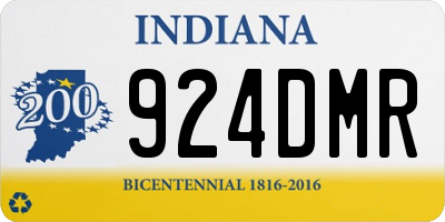 IN license plate 924DMR