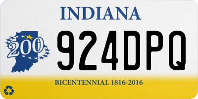 IN license plate 924DPQ