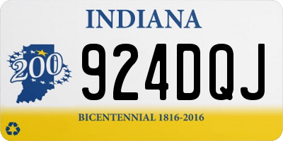 IN license plate 924DQJ