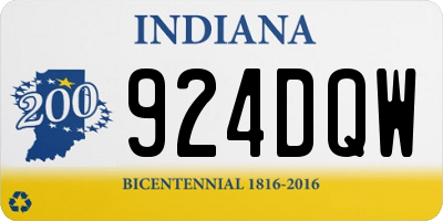 IN license plate 924DQW