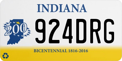 IN license plate 924DRG