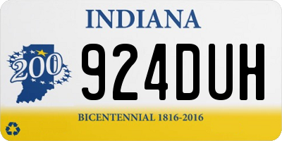 IN license plate 924DUH