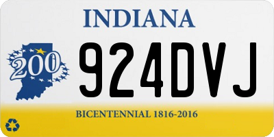 IN license plate 924DVJ