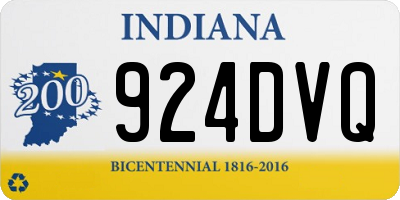 IN license plate 924DVQ