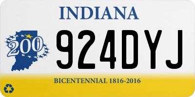 IN license plate 924DYJ