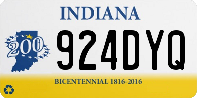 IN license plate 924DYQ