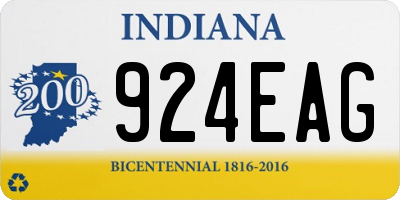 IN license plate 924EAG