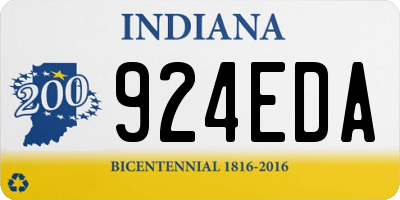 IN license plate 924EDA