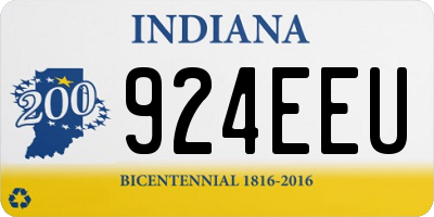 IN license plate 924EEU