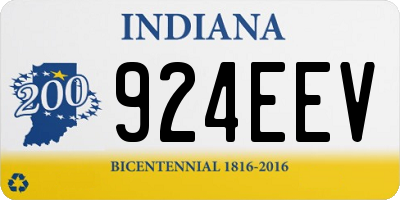 IN license plate 924EEV