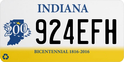 IN license plate 924EFH
