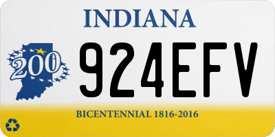 IN license plate 924EFV