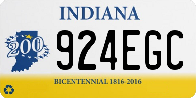 IN license plate 924EGC