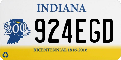 IN license plate 924EGD