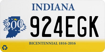 IN license plate 924EGK