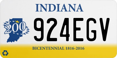 IN license plate 924EGV