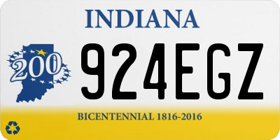 IN license plate 924EGZ