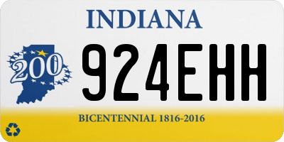 IN license plate 924EHH