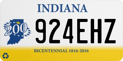 IN license plate 924EHZ