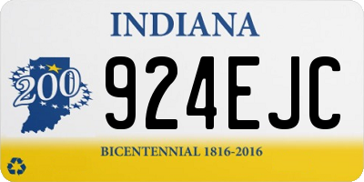 IN license plate 924EJC