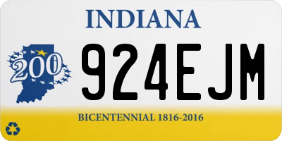 IN license plate 924EJM