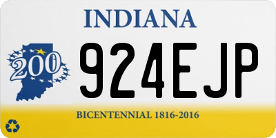 IN license plate 924EJP