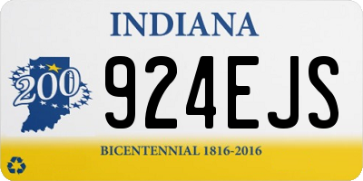 IN license plate 924EJS