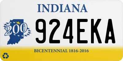 IN license plate 924EKA