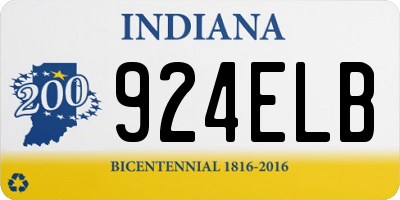 IN license plate 924ELB