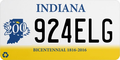 IN license plate 924ELG