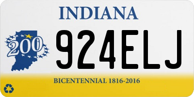 IN license plate 924ELJ
