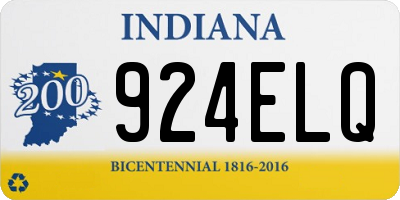 IN license plate 924ELQ