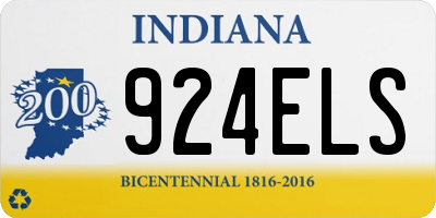 IN license plate 924ELS